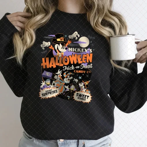 Halloween Shirt - Vintage Mickey & Friends, Disney Ears, Matching Women's