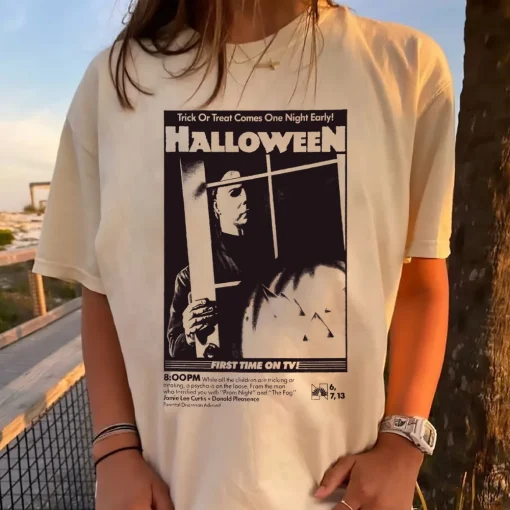 Halloween Shirt: Vintage Michael Myers Horror Movies Tee