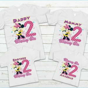 Personalized Minnie Mouse 2nd Birthday Girl Shirt