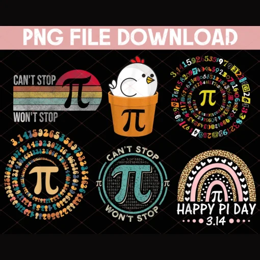 Pi Day Png Bundle | Pi Day Download, Math Teacher, Math Pi Day Trivia, Math Questions, Pi Day Party