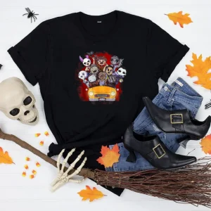 Halloween Horror Characters Shirt, Classic Movies & Squad Collection-1