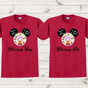 Mickey Minnie Mouse Birthday Shirt Spending My Birthday With Mickey And Minnie