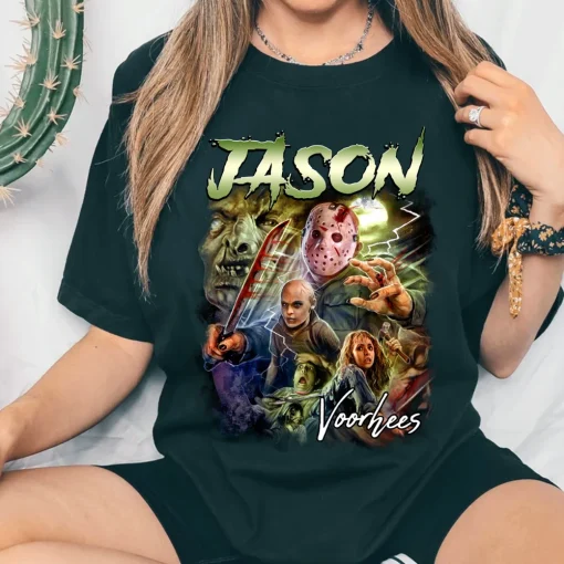 Halloween Shirt: Retro Jason Voorhees Tee and Hoodie Collection-1