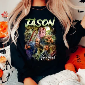 Halloween Shirt: Retro Jason Voorhees Tee and Hoodie Collection-2