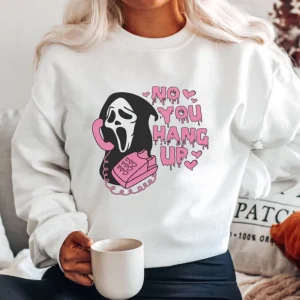 Halloween Shirt: Retro Ghost Face Scream 5 Movie Valentine Design-1