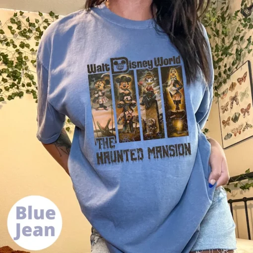 Halloween Shirt, Retro Disney Vintage Comfort Colors, Haunted Mansion-2