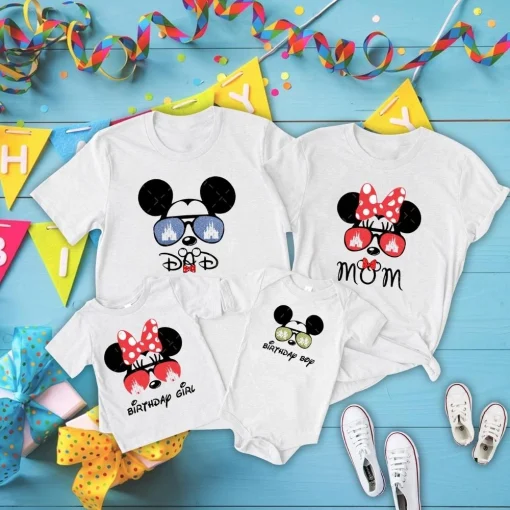 Personalized Mickey Mouse 1st Birthday Shirt