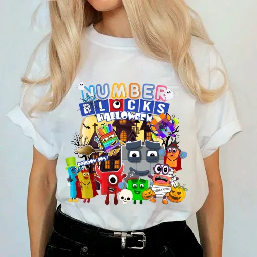 Numberblocks Halloween T-Shirt, Personalized Numberblocks Friends Shirt