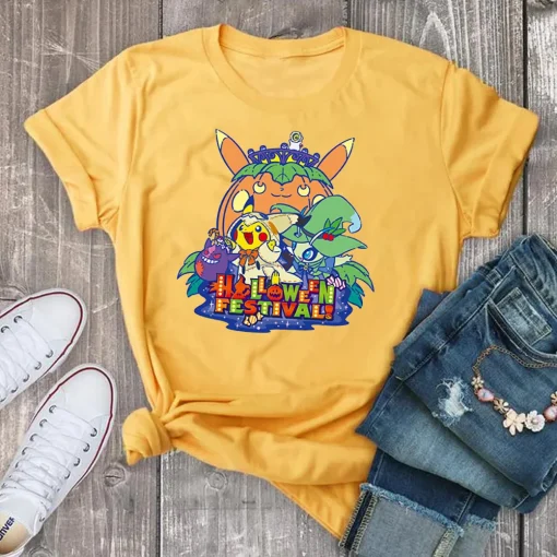 Halloween Shirt: Eevee Evolution, Anime Pumpkin, Gengar, Gifts-2