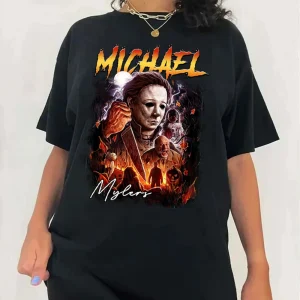 Halloween Shirt: Vintage Michael Myers, The Night He Came Home-2