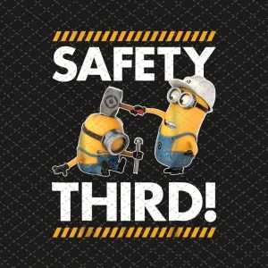 Despicable Me Minions Safety Third Png/Sublimation Printing/Instant Download