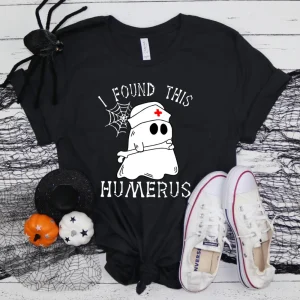 Humerous Halloween Shirt: Funny Doctor Ghost, Nurse Appreciation Gift-1