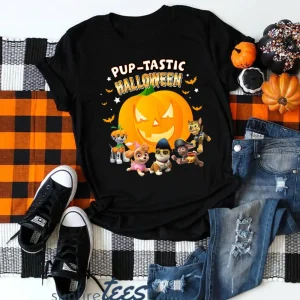 Halloween Shirt: Paw Patrol Theme, Family & Dog Lover Collection-1
