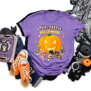 Halloween Shirt: Paw Patrol Theme, Family & Dog Lover Collection-2