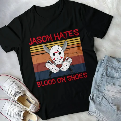 Halloween Shirt: Jason Hates Blood