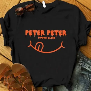 Peter Peter Pumpkin Eater & Pumpkin Halloween Tshirts Couple Set-1