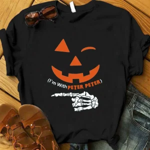 Halloween Shirt: Peter Pumpkin Eater Couples Tee-1