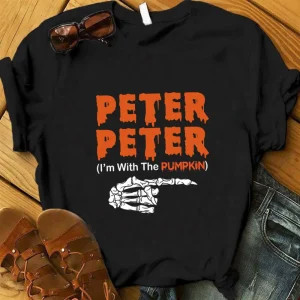 Halloween Shirt: Peter Pumpkin Eater Couples Tee-2