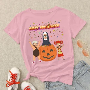 Halloween Shirt: Bob's Burgers Belcher Hero Pose Vintage Tee-2