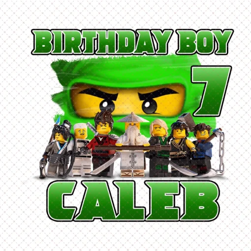 Personalized Ninjago Kai Ninjago Inspired Birthday Png, Custom Digital Download