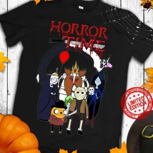 Halloween Chibi Horror Characters Shirt: Adventure Time Cartoon