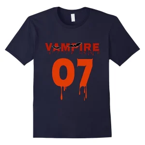 7th Birthday shirt Vampire Halloween-T-Shirt 2