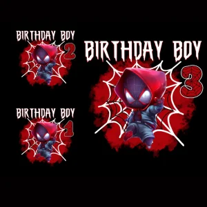 Spidey and his amazing friends Birthday png, Spiderman Family Matching, Custom Birthday Party, Personalized birthday