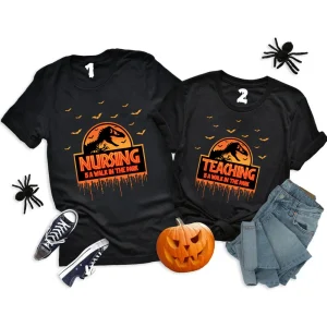 Halloween Jurassic Park shirts, Dinosaur T rex Scary T-Shirt