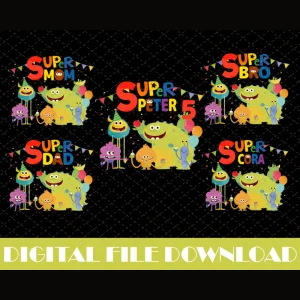 Customized Super Simple Songs Birthday PNG, The Super Simple Songs Matching Family Bday PNG, Super Simple Songs Shirt for Family Party