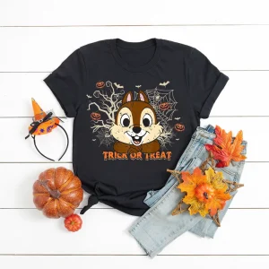 Halloween Shirt: Chip & Dale Double Trouble Vacation & Sibling Shirts-2