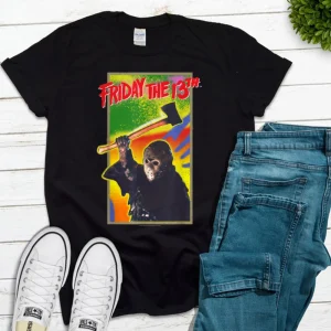 Friday the 13th Retro Game T-Shirt, Funny Halloween Shirt