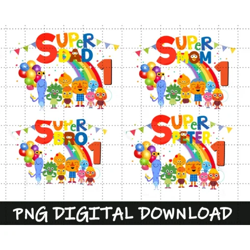 Super Simple Songs Birthday Png, Personalized Super Simple Birthday Png, Super Simple Matching Family Png, Birthday Gifts For Kids