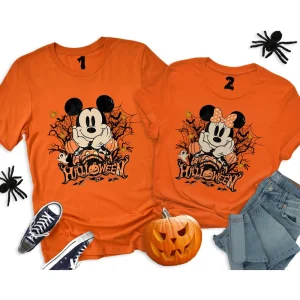 Halloween Shirt: Minnie, Mickey, Vintage Couple, Vintage Design