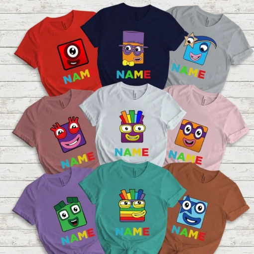 Numberblocks Costume Halloween, Kids Halloween Shirt, Numberblocks Family Shirts