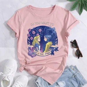 Halloween Coraline And Alice In Wonderland T-Shirt