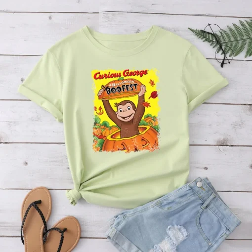 Curious George halloween Unisex Shirt, Curious George kids gift shirt, Curious George A halloween Boofest shirt, Monkey lover shirt