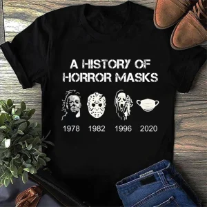 Halloween Shirt: Horror Masks, Michael Myers, Jason Voorhees & More!