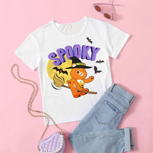 Halloween Shirt: Care Bears Spooky Toddler Group T-Shirt-1