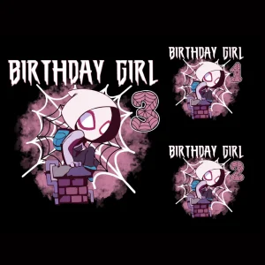 Spider Gwen Girls Birthday Png, Spider Birthday Girl Shirt, Spidey And Her Amazing Friends Shirt, Custom Kids Shirt