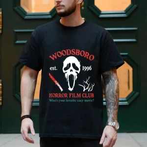 Scream Halloween Shirt - Woodsboro Horror Club Shirt-1