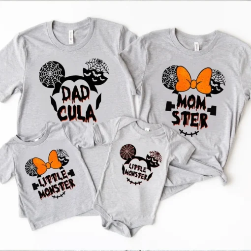 Momster and Dadcula Matching Halloween Shirts-2