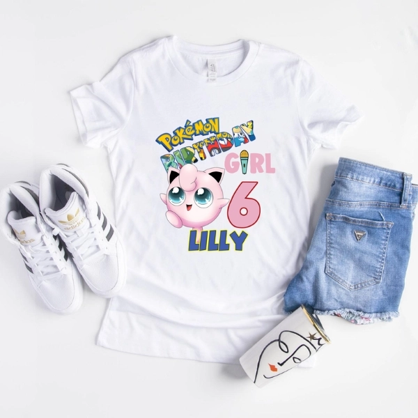 Pokemon Jigglypuff Birthday Shirt