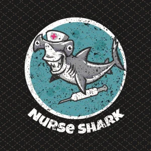 Cute Nurse Shark Png, Pediatric Or School Nurses Png/Sublimation Printing/Instant Download