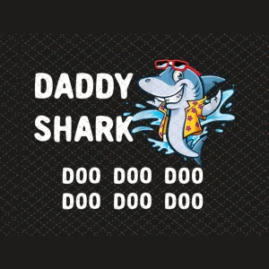 Daddy Shark Png, Matching Family Shark Summer Png/Sublimation Printing/Instant Download