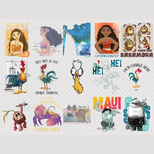 Moana Design Package - Sublimation PNG Bundle