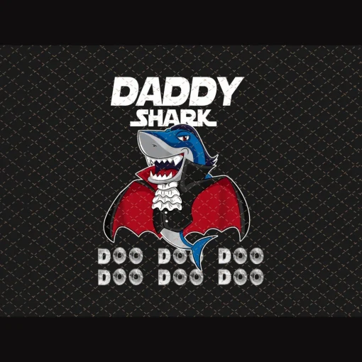 Daddy Shark Doo Doo Doo Png, Vampire Shark Png/Sublimation Printing/Instant Download