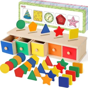 Aizweb Color Shape Sorting Toy for Toddler