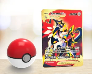 Arceus Vmax - Pokemon Gold Metal Card