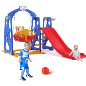 Arlopu Toddler Slide and Swing Set