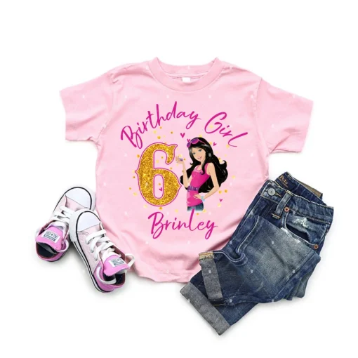 Barbie Doll Birthday Shirt Custom 3
